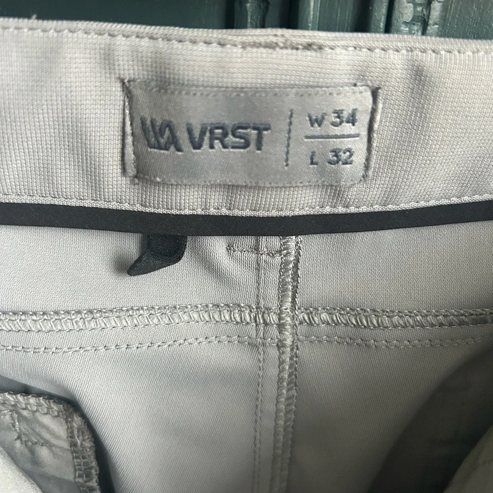 Men's Light Gray Chinos - Picture 3 of 4